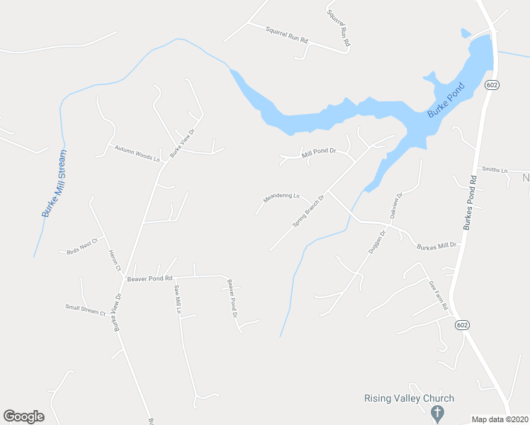 map of restaurants, bars, coffee shops, grocery stores, and more near 8164 Meandering Lane in North