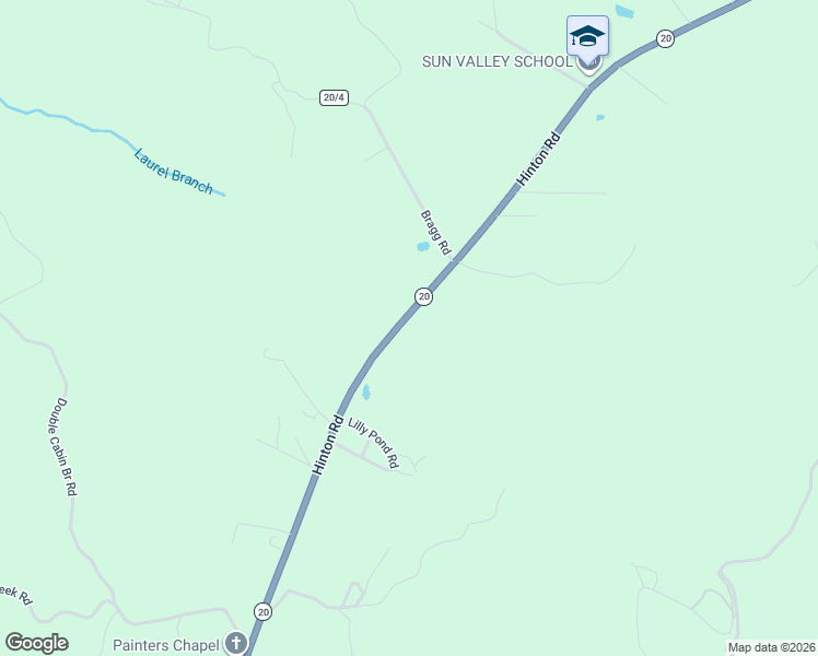 map of restaurants, bars, coffee shops, grocery stores, and more near 4572 Hinton Road in Athens