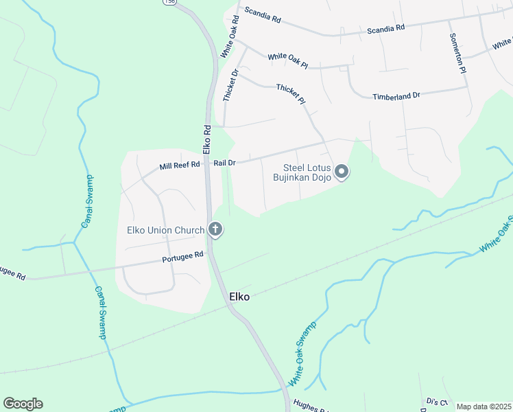 map of restaurants, bars, coffee shops, grocery stores, and more near 6730 Tram Court in Sandston