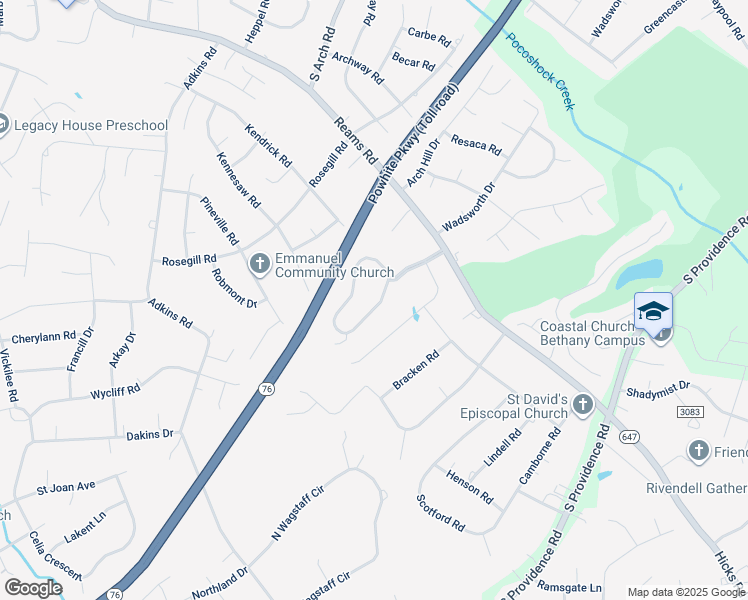 map of restaurants, bars, coffee shops, grocery stores, and more near 1508 Winters Hill Circle in Richmond