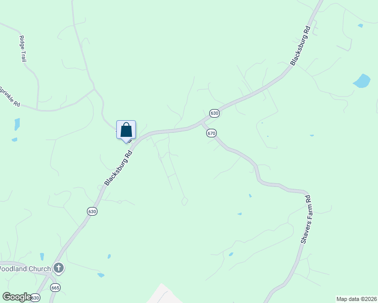 map of restaurants, bars, coffee shops, grocery stores, and more near 2311 Blacksburg Road in Fincastle