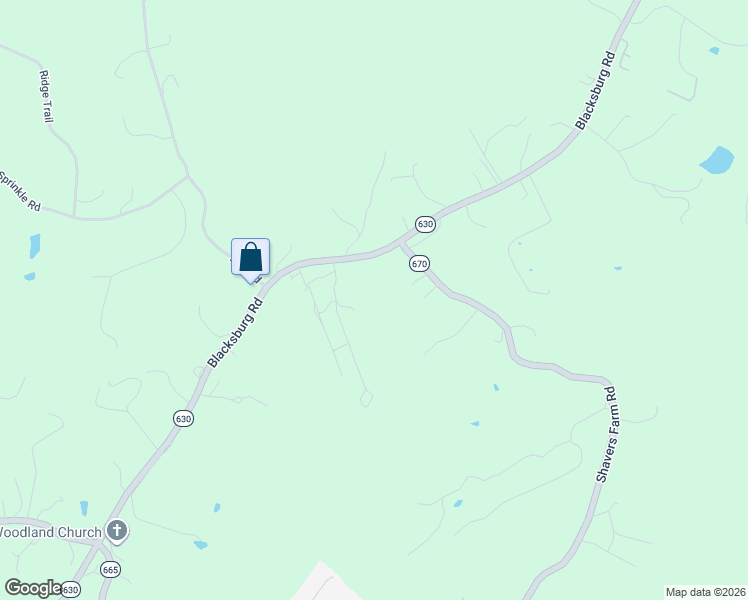 map of restaurants, bars, coffee shops, grocery stores, and more near 2311 Blacksburg Road in Fincastle