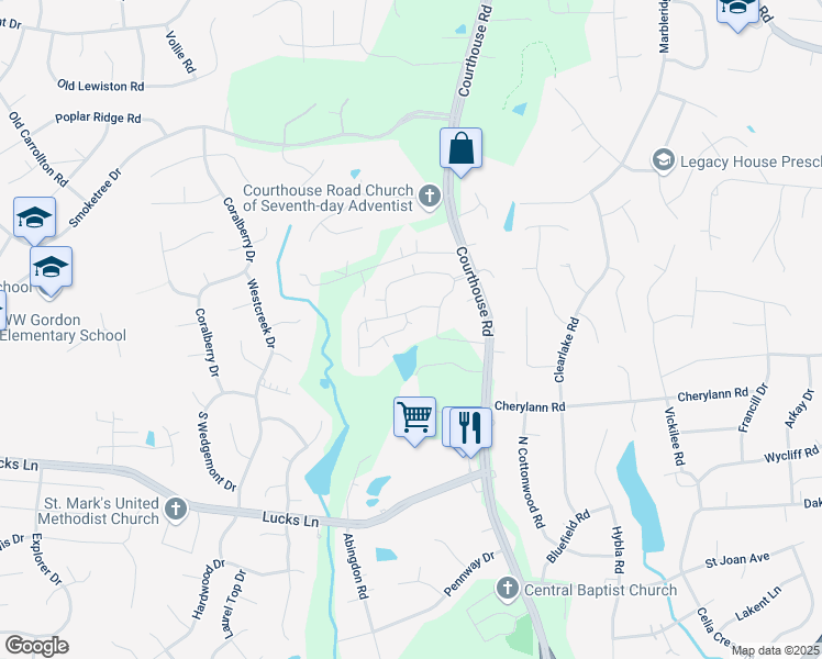 map of restaurants, bars, coffee shops, grocery stores, and more near 313 Kernel Court in Richmond