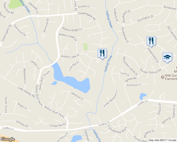 map of restaurants, bars, coffee shops, grocery stores, and more near 1203 Port Elissa Landing in Midlothian