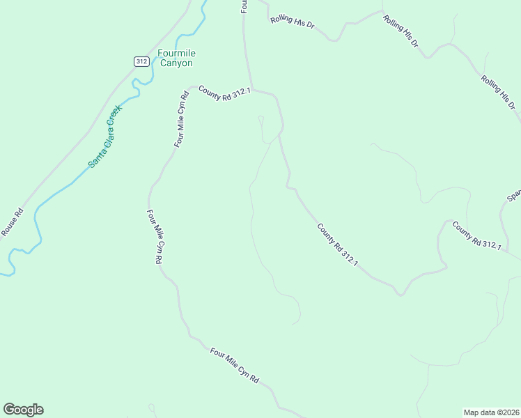 map of restaurants, bars, coffee shops, grocery stores, and more near County Road 312.1 in Walsenburg
