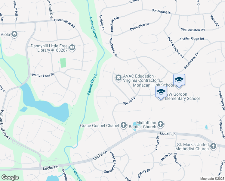 map of restaurants, bars, coffee shops, grocery stores, and more near 907 Yucca Lane in Richmond