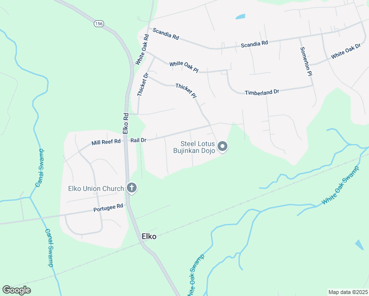 map of restaurants, bars, coffee shops, grocery stores, and more near 6712 Trestle Lane in Sandston