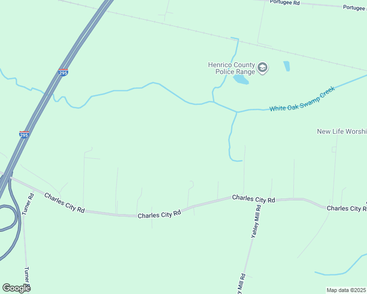 map of restaurants, bars, coffee shops, grocery stores, and more near 4410 Charles City Road in Richmond