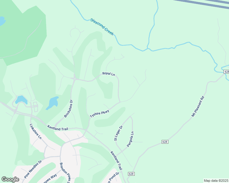 map of restaurants, bars, coffee shops, grocery stores, and more near 11571 Royal Lane in Providence Forge