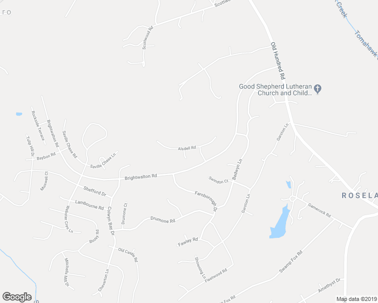 map of restaurants, bars, coffee shops, grocery stores, and more near 16101 Alsdell Road in Midlothian