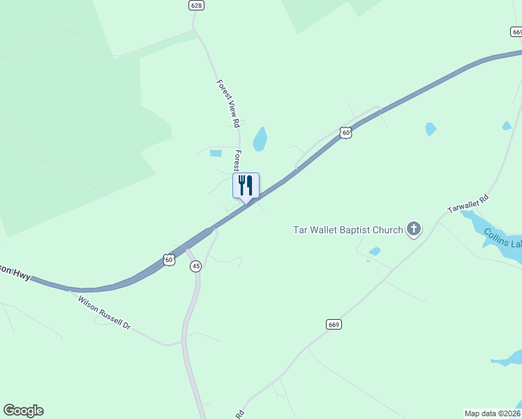 map of restaurants, bars, coffee shops, grocery stores, and more near 1869 Anderson Highway in Cumberland