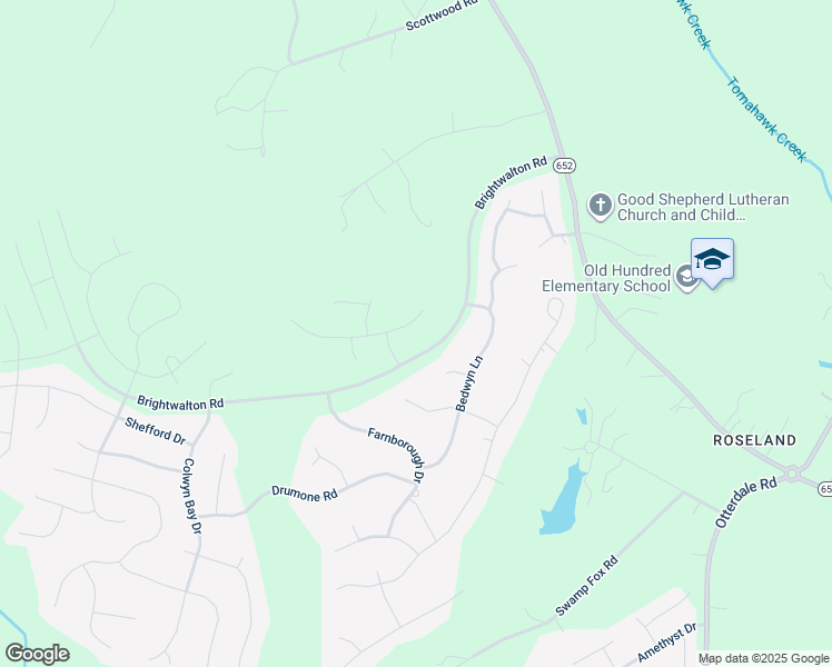 map of restaurants, bars, coffee shops, grocery stores, and more near 15937 Alsdell Road in Midlothian