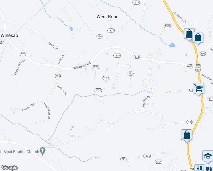 map of restaurants, bars, coffee shops, grocery stores, and more near 161 Berkshire Place in Madison Heights