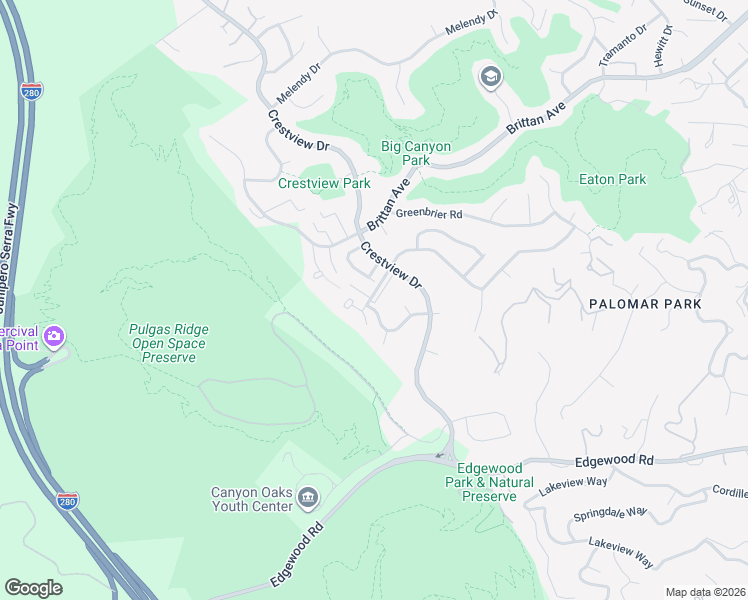 map of restaurants, bars, coffee shops, grocery stores, and more near 3323 La Mesa Drive in San Carlos