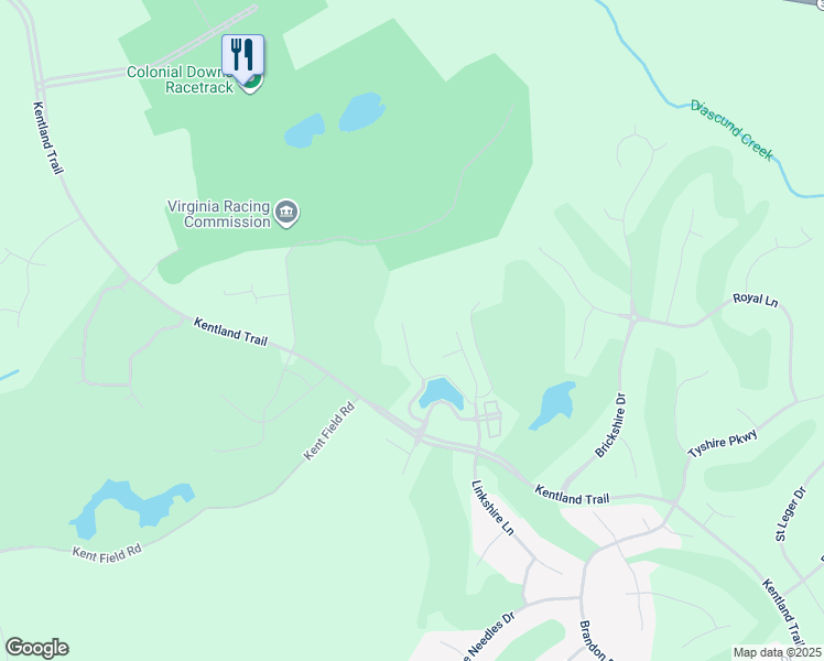 map of restaurants, bars, coffee shops, grocery stores, and more near 5719 Villa Green Drive in Providence Forge