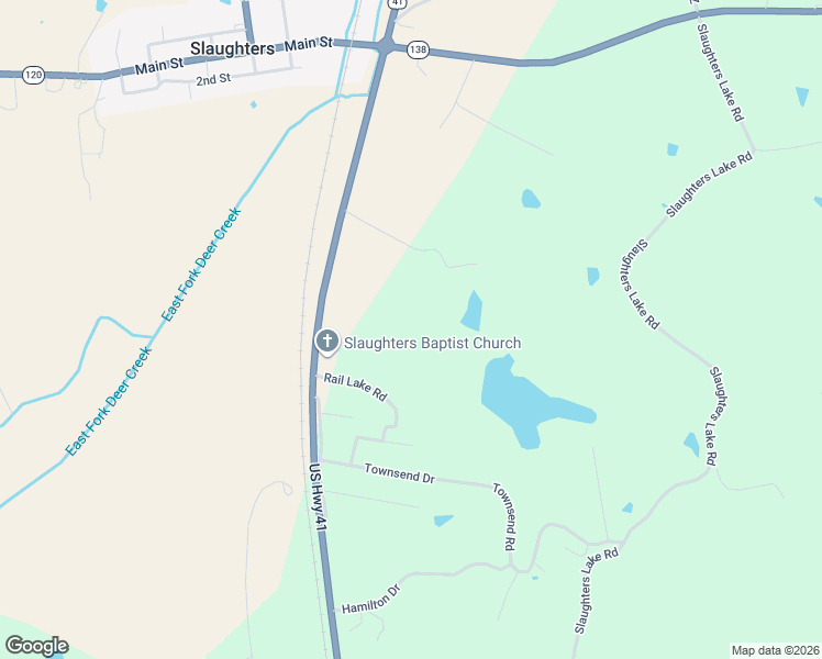 map of restaurants, bars, coffee shops, grocery stores, and more near 161 Coleman Lane in Slaughters