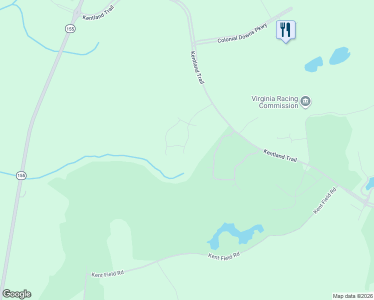 map of restaurants, bars, coffee shops, grocery stores, and more near 5815 Ginger Drive in Providence Forge