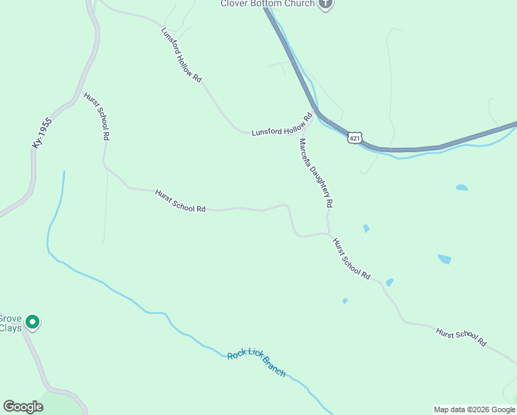 map of restaurants, bars, coffee shops, grocery stores, and more near 226 Hurst School Road in McKee