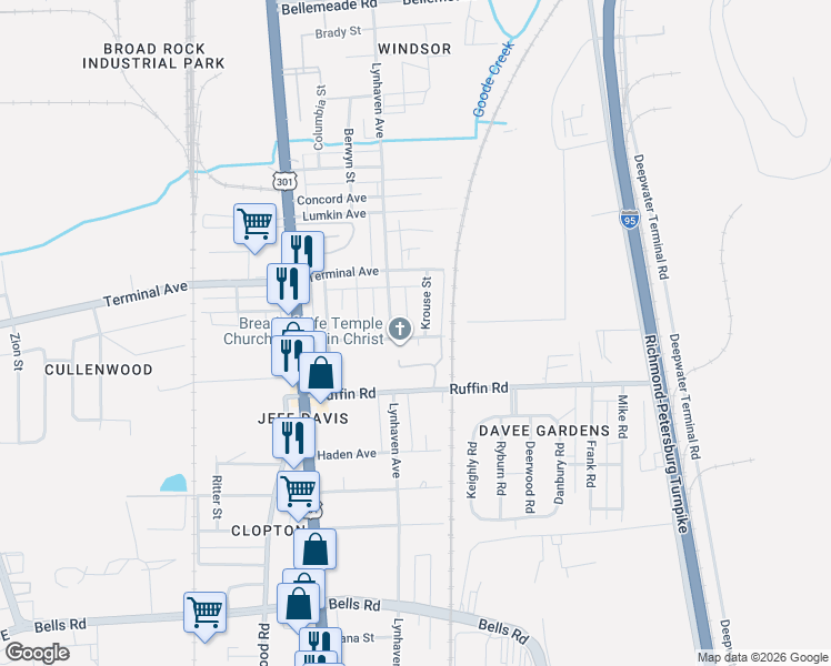map of restaurants, bars, coffee shops, grocery stores, and more near 3016 Lynhaven Avenue in Richmond