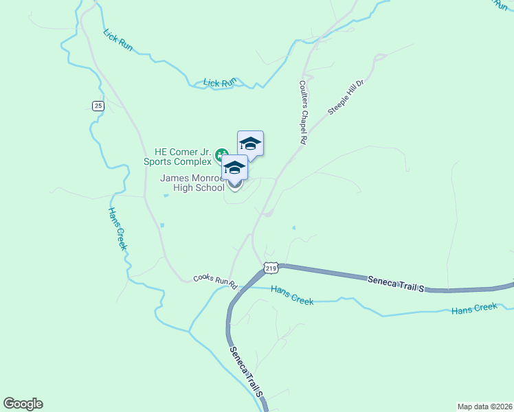map of restaurants, bars, coffee shops, grocery stores, and more near in Lindside