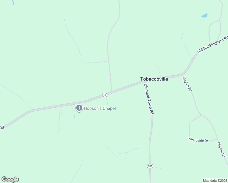 map of restaurants, bars, coffee shops, grocery stores, and more near 6388 Old Buckingham Road in Powhatan