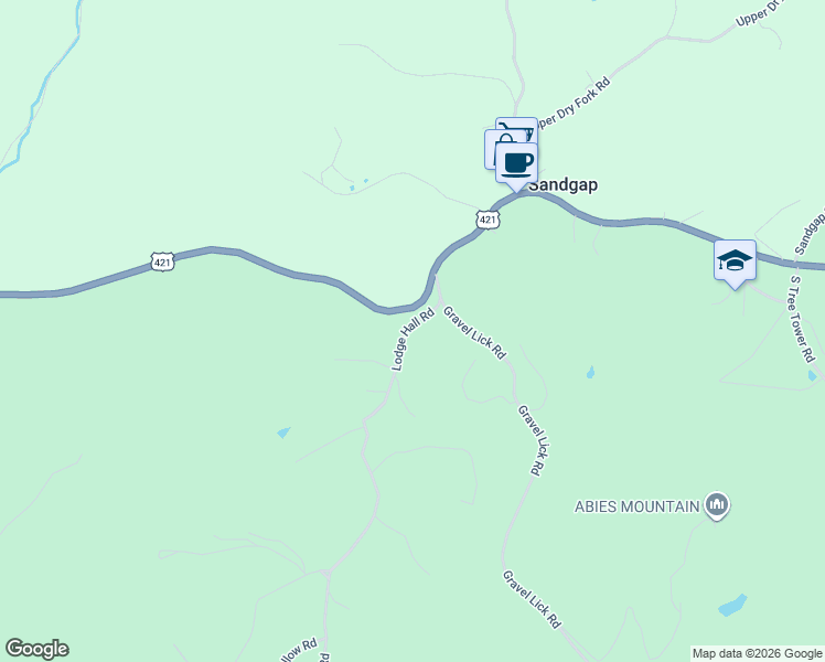map of restaurants, bars, coffee shops, grocery stores, and more near 202 Lodge Hall Road in McKee