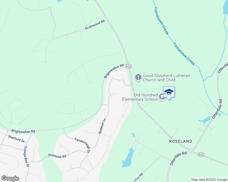 map of restaurants, bars, coffee shops, grocery stores, and more near 15712 Draycot Drive in Midlothian