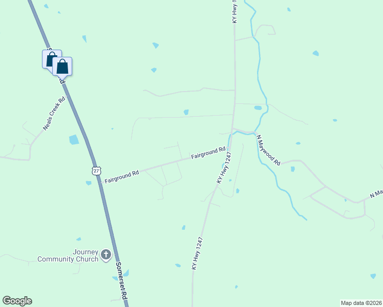 map of restaurants, bars, coffee shops, grocery stores, and more near 400 Fairground Road in Stanford
