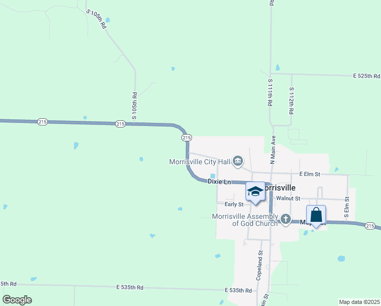 map of restaurants, bars, coffee shops, grocery stores, and more near 1101 West Elm Street in Morrisville