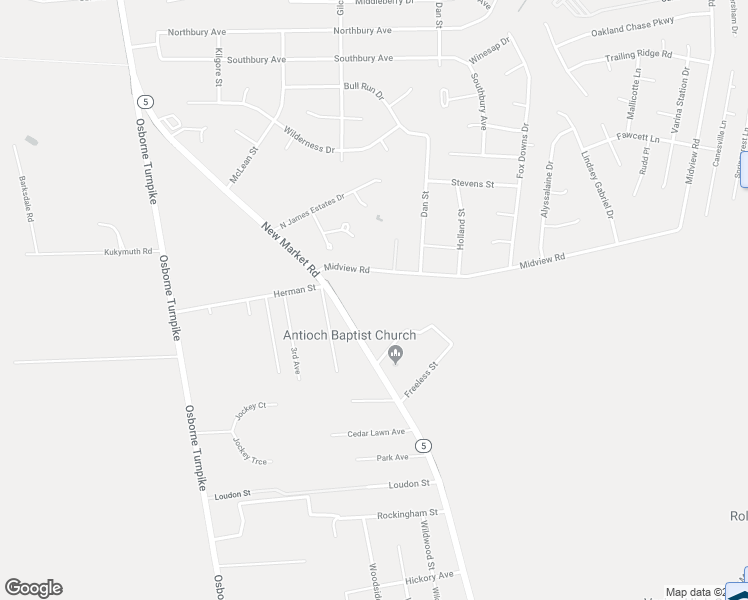 map of restaurants, bars, coffee shops, grocery stores, and more near 1340 New Market Road in Henrico