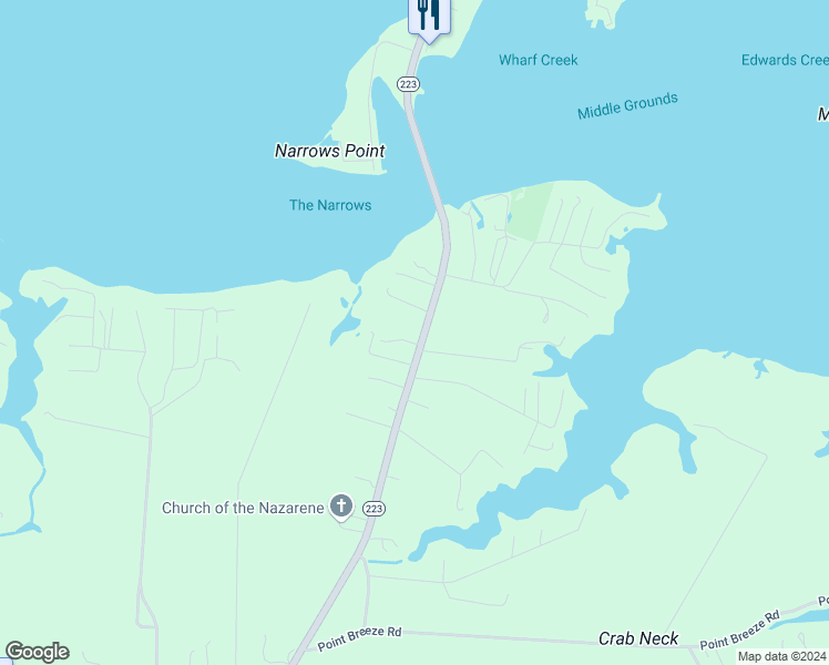 map of restaurants, bars, coffee shops, grocery stores, and more near 1435 Cricket Hill Road in Hudgins