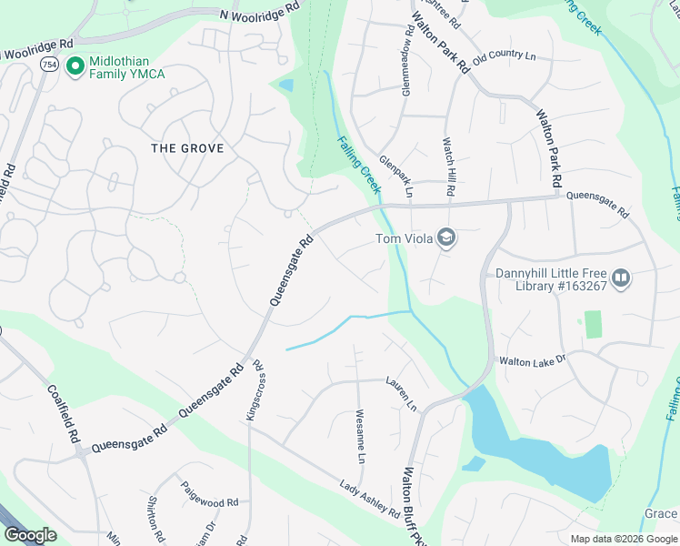 map of restaurants, bars, coffee shops, grocery stores, and more near 924 Dawnwood Road in Midlothian
