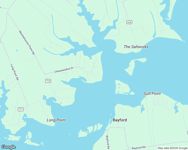 map of restaurants, bars, coffee shops, grocery stores, and more near 5326 Chesawadox Drive in Exmore