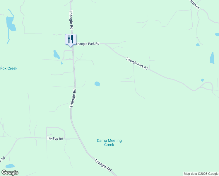map of restaurants, bars, coffee shops, grocery stores, and more near 3181 Triangle Road in Mariposa