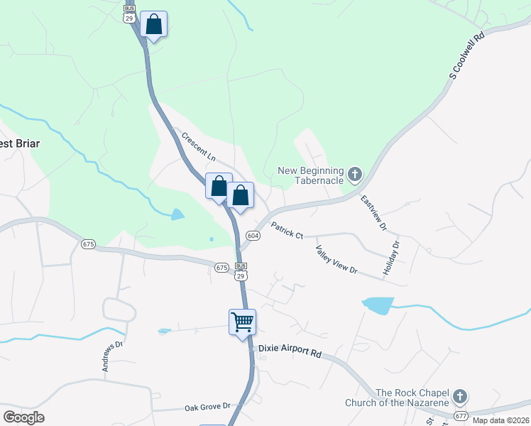 map of restaurants, bars, coffee shops, grocery stores, and more near 266 Crescent Lane in Monroe