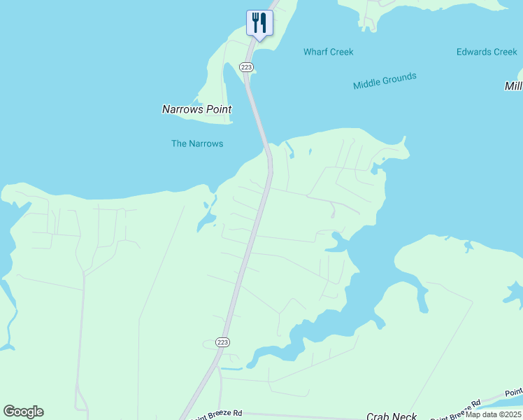 map of restaurants, bars, coffee shops, grocery stores, and more near 1493 Cricket Hill Road in Hudgins