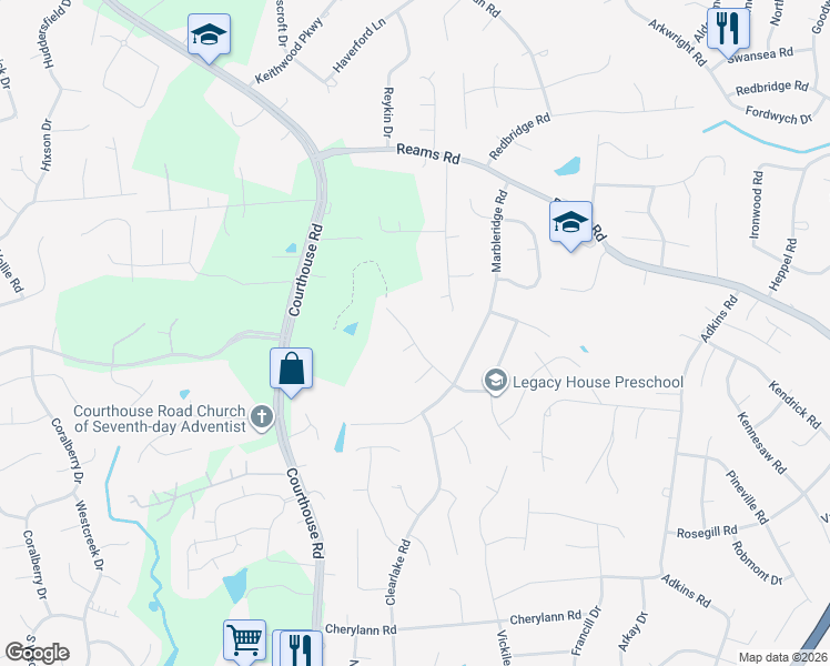 map of restaurants, bars, coffee shops, grocery stores, and more near 424 Queensway Road in Richmond