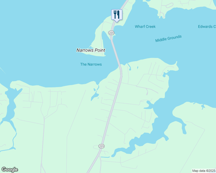 map of restaurants, bars, coffee shops, grocery stores, and more near 1493 Cricket Hill Road in Hudgins