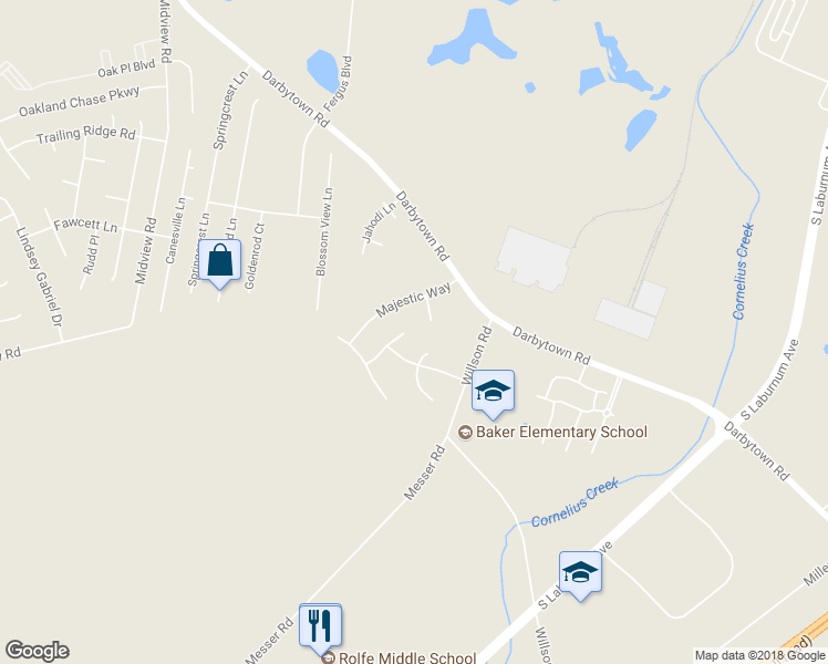 map of restaurants, bars, coffee shops, grocery stores, and more near 6401 Crested Eagle Lane in Richmond
