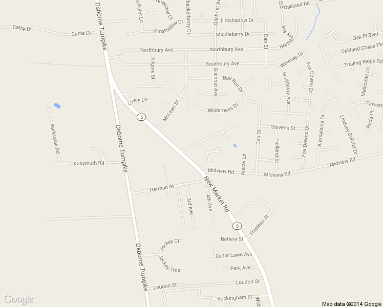 map of restaurants, bars, coffee shops, grocery stores, and more near 1272 New Market Road in Richmond