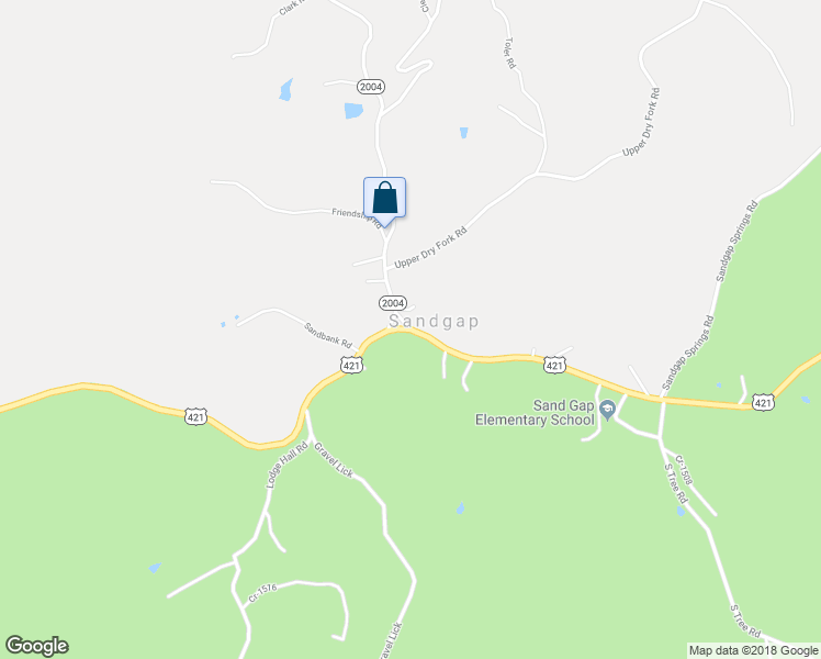 map of restaurants, bars, coffee shops, grocery stores, and more near State Highway 2004 in McKee
