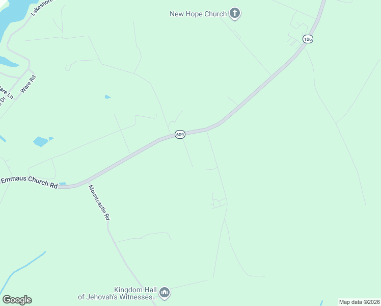 map of restaurants, bars, coffee shops, grocery stores, and more near 6113 Emmaus Church Road in Providence Forge