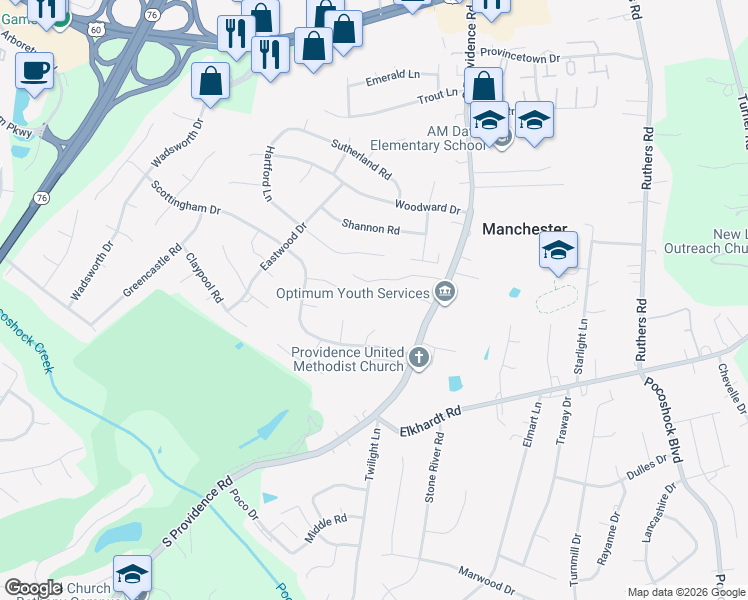 map of restaurants, bars, coffee shops, grocery stores, and more near 8401 Scottingham Court in Richmond