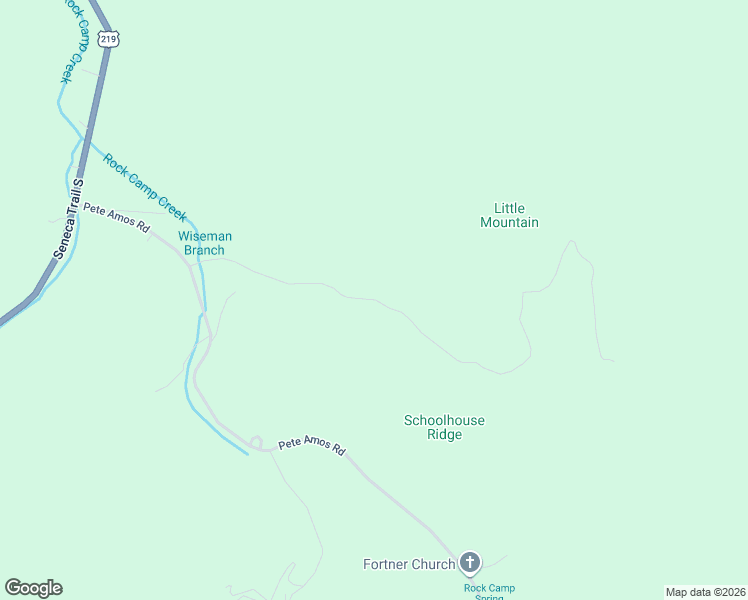 map of restaurants, bars, coffee shops, grocery stores, and more near in Rock Camp