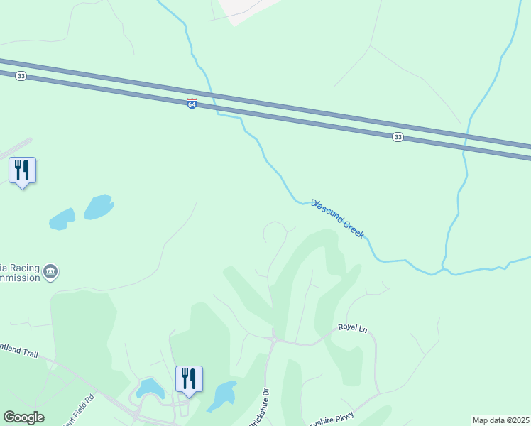 map of restaurants, bars, coffee shops, grocery stores, and more near 11400 Brickshire Park in Providence Forge