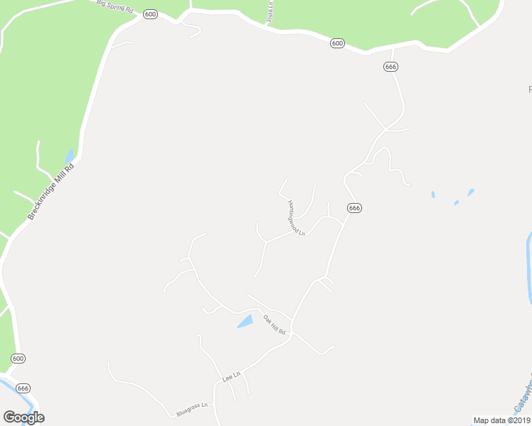 map of restaurants, bars, coffee shops, grocery stores, and more near 207 Huntingwood Lane in Fincastle