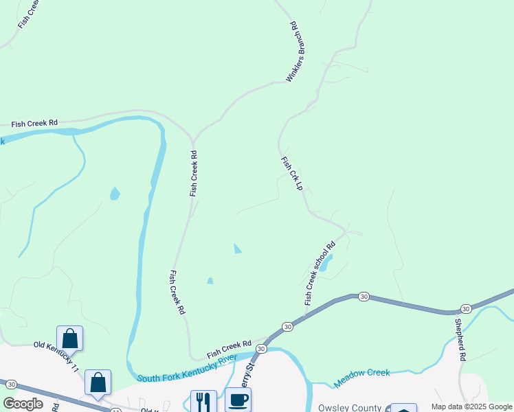 map of restaurants, bars, coffee shops, grocery stores, and more near 211 Booneville Heights Road in Old Landing