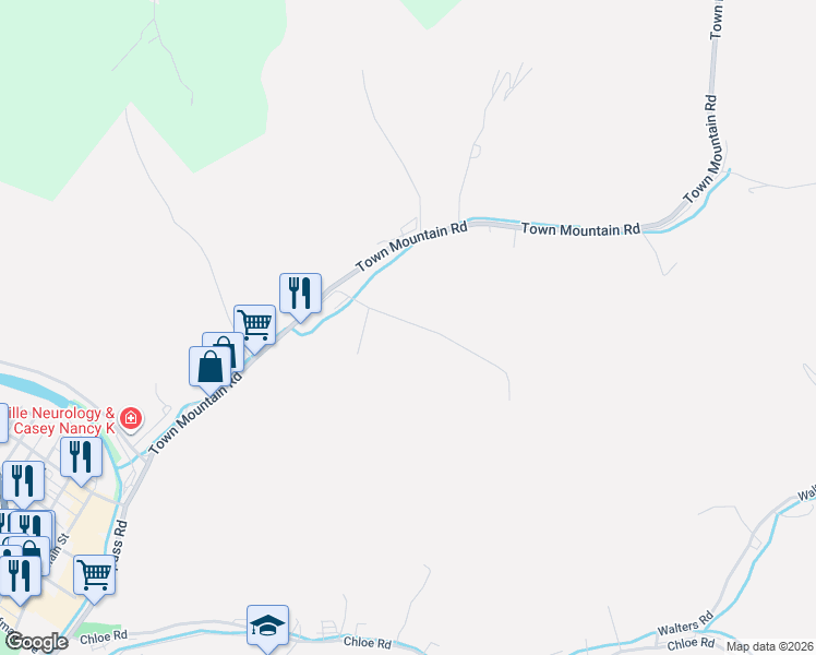 map of restaurants, bars, coffee shops, grocery stores, and more near 148-188 Bill King Hollow in Pikeville