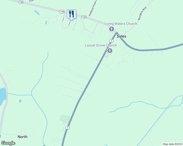 map of restaurants, bars, coffee shops, grocery stores, and more near 1611 Windsor Road in Dutton