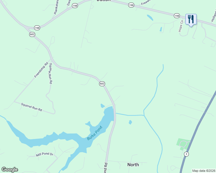 map of restaurants, bars, coffee shops, grocery stores, and more near 10083 Burkes Pond Road in North
